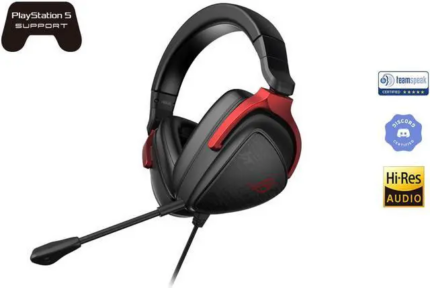 ASUS ROG Delta S Core Wired Gaming Headset (Lightweight 270g, 7.1 Surround Sound, 50mm Drivers, Discord Certified Mic, 3.5mm,For PC, Switch, PS4, PS5,