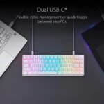 ASUS ROG Falchion Ace 65% RGB Compact Mechanical Gaming Keyboard, Lubed ROG NX Brown Switches & Stabilizers, Sound-Dampening Foam, PBT Keycaps, Wired