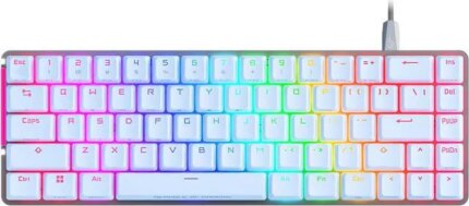 ASUS ROG Falchion Ace 65% RGB Compact Mechanical Gaming Keyboard, Lubed ROG NX Brown Switches & Stabilizers, Sound-Dampening Foam, PBT Keycaps, Wired