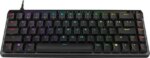 ASUS ROG Falchion Ace HFX 65% compact gaming keyboard - ROG HFX magnetic switches, 8000Hz polling rate, three-layer dampening foam, silicone gasket