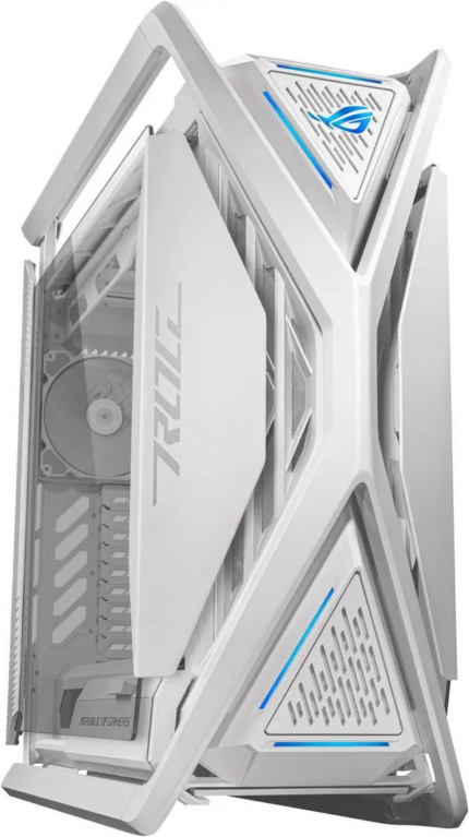 ASUS ROG Hyperion GR701 EATX full-tower computer case with Semi-open structure, tool-free side panels, supports up to 2 x 420mm radiators, built-in