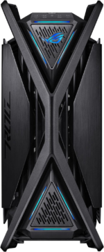 ASUS ROG Hyperion GR701 EATX full-tower computer case with semi-open structure, tool-free side panels, supports up to 2 x 420mm radiators, built-in