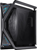 ASUS ROG Hyperion GR701 EATX full-tower computer case with semi-open structure, tool-free side panels, supports up to 2 x 420mm radiators, built-in