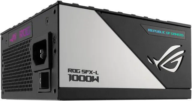 ASUS ROG Loki SFX-L 1000W Platinum (Fully Modular Power Supply, 80+ Platinum, 120mm PWM ARGB Fan, Aura Sync, ATX 3.0 Compatible, PCIe 5.0 Ready)