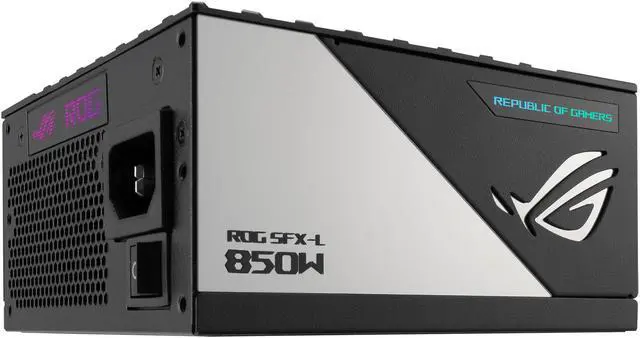 ASUS ROG Loki SFX-L 850W Platinum (Fully Modular Power Supply, 80+ Platinum, 120mm PWM ARGB Fan, Aura Sync, ATX 3.0 Compatible, PCIe 5.0 Ready)
