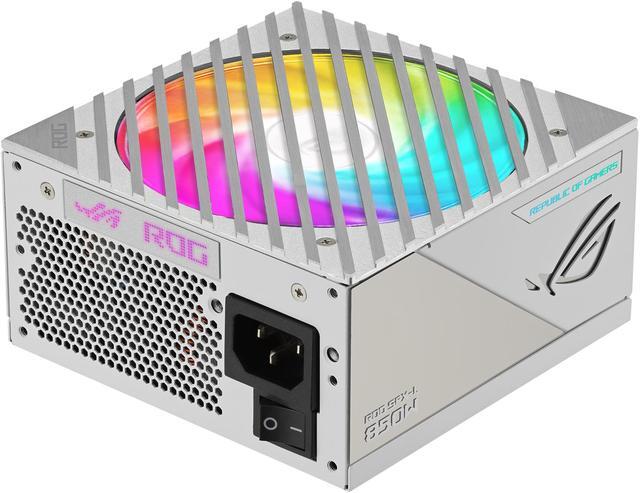 ASUS ROG Loki SFX-L 850W Platinum White Edition (Fully Modular Power Supply, 80+ Platinum, 120mm PWM ARGB Fan, Aura Sync, ATX 3.0 Compatible, PCIe 5.0