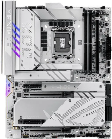 ASUS ROG MAXIMUS Z890 APEX Intel® Z890 LGA 1851 ATX motherboard, Advanced AI PC-ready, 22+2+1+2 stages, DDR5, WiFi 7, 5G LAN, 3x PCIe® 5.0 M.2,