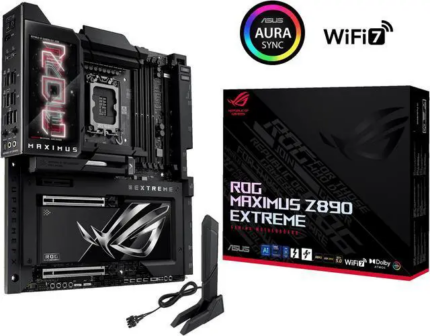 ASUS ROG MAXIMUS Z890 EXTREME Intel® Z890 LGA 1851 E-ATX motherboard, Advanced AI PC-ready, 24+2+1+2 stages, DDR5, WiFi7, 2.5G/10G LAN, PCIe® 5.0 M.2,