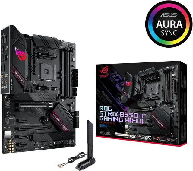 Asus ROG Strix B550-F Gaming WiFi II AMD AM4 (3rd Gen Ryzen) ATX Gaming Motherboard (PCIe 4.0,WiFi 6E, 2.5Gb LAN, BIOS Flashback, HDMI 2.1,