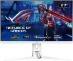 ASUS ROG Strix Gaming Monitor 27" 2560 x1440 1440P WQHD 2K Fast IPS, 170Hz Nvidia G-SYNC Compatible HDR400 White XG27AQ-W