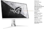 ASUS ROG Strix Gaming Monitor 27" 2560 x1440 1440P WQHD 2K Fast IPS, 170Hz Nvidia G-SYNC Compatible HDR400 White XG27AQ-W