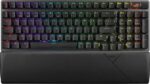 ASUS ROG Strix Scope II 96 Wireless Gaming Keyboard, Tri-Mode Connection, Dampening Foam & Switch-Dampening Pads, Hot-Swappable Pre-lubed ROG NX Snow