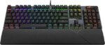 ASUS ROG Strix Scope II X 100% Gaming Keyboard, hot-swappable pre-lubed NX Snow V2 Mechanical switches, Multifunction Controls, PBT doubleshot
