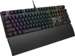 ASUS ROG Strix Scope II X 100% Gaming Keyboard, hot-swappable pre-lubed NX Snow V2 Mechanical switches, Multifunction Controls, PBT doubleshot