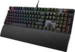 ASUS ROG Strix Scope II X 100% Gaming Keyboard, hot-swappable pre-lubed NX Snow V2 Mechanical switches, Multifunction Controls, PBT doubleshot