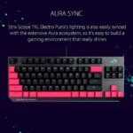 ASUS ROG Strix Scope TKL Electro Punk Mechanical Gaming Keyboard | Cherry MX Red Switches | 2X Wider Ctrl Key for Greater FPS Precision | Gaming