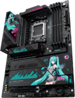 ASUS ROG STRIX X870E-H GAMING WIFI7 HATSUNE MIKU EDITION AMD X870E ATX motherboard, 16+2+1 power stages, Dynamic OC Switcher, Core Flex, DDR5, WiFi 7, 4x M.2, PCIe 5.0, dual...