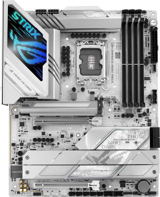 ASUS ROG STRIX Z890-A GAMING WIFI Z890 LGA 1851 ATX motherboard, Intel® Core™ Ultra Series 2 Ready, Advanced AI PC-ready, 16+2+1+2 stages, DDR5, WiFi