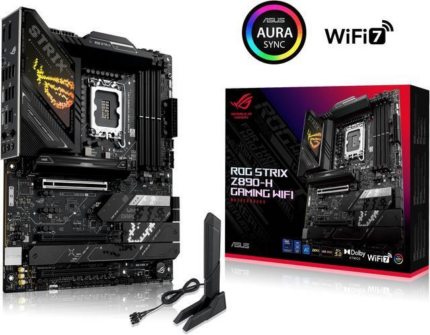 ASUS ROG STRIX Z890-H GAMING WIFI Z890 LGA 1851 ATX motherboard, Intel Core Ultra Series 2 Ready, Advanced AI PC-ready, 16+2+1+2 stages, DDR5, 5Gb