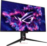 ASUS ROG Swift 32" 4K OLED Gaming Monitor (PG32UCDM) - UHD (3840 x 2160), QD-OLED, 240Hz, 0.03ms, G-SYNC Compatible, Custom Heatsink, Graphene Film,