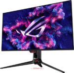 ASUS ROG Swift 32" 4K OLED Gaming Monitor (PG32UCDM) - UHD (3840 x 2160), QD-OLED, 240Hz, 0.03ms, G-SYNC Compatible, Custom Heatsink, Graphene Film,