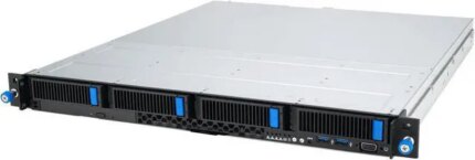 ASUS RS300-E12-PS4 is an Intel Xeon E-2400 1U server with support for four DDR5 ECC UDIMM, four NVMe, one M.2, one PCIe 5.0 slot and one PCIe 4.0 slot, plus dual LAN , 80 PLUS...