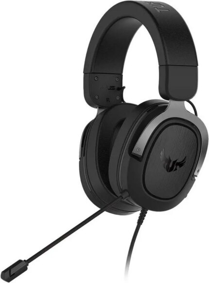 ASUS TUF H3 Gaming Headset H3 – Discord, TeamSpeak Certified, 7.1 Surround Sound, Gaming Headphones with Boom Microphone for PC, Playstation 4,