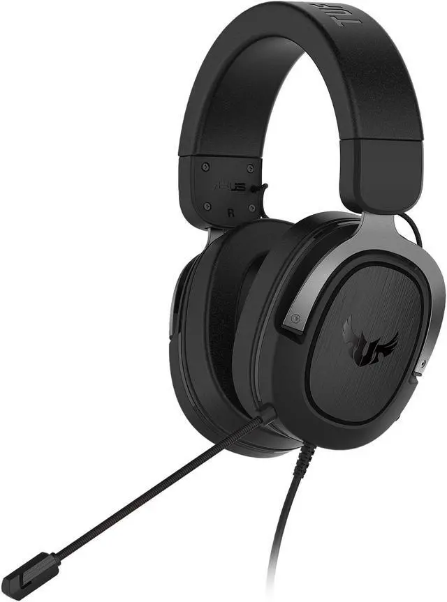 ASUS TUF H3 Gaming Headset H3 – Discord, TeamSpeak Certified, 7.1 Surround Sound, Gaming Headphones with Boom Microphone for PC, Playstation 4,