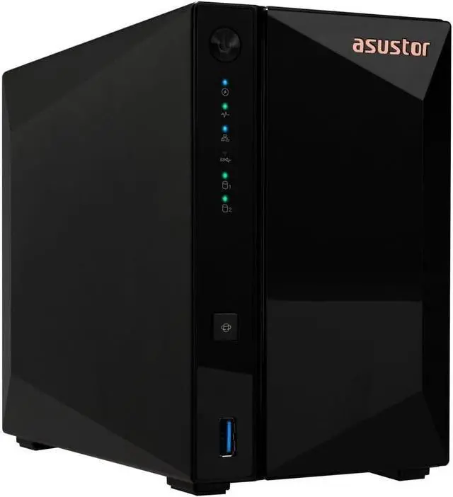 Asustor AS3302T v2 Drivestor 2 Pro Gen2 2 Bay NAS, Quad-Core 1.7GHz CPU, 2.5Gbe Port, 2GB DDR4 (Diskless)