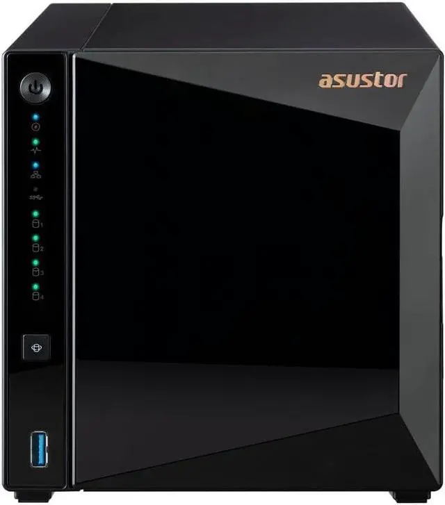 Asustor AS3304T v2 Drivestor 4 Pro Gen2 4 Bay NAS, Quad-Core 1.7GHz CPU, 2.5GbE Port, 2GB DDR4 (Diskless)