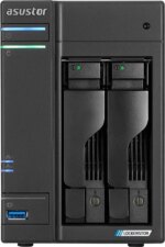 Asustor Lockerstor 2 Gen 2 AS6702T 2 Bay NAS, Quad-Core 2.0GHz CPU, Dual 2.5GbE Ports, 4GB RAM DDR4, Four M.2 SSD Slots (Diskless)