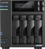 Asustor Lockerstor 4 Gen 2 AS6704T 4 Bay NAS, Quad-Core 2.0GHz, Dual 2.5GbE Ports, 4GB RAM DDR4, Four M.2 SSD Slots (Diskless)