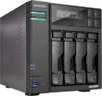 Asustor Lockerstor 4 Gen 2 AS6704T 4 Bay NAS, Quad-Core 2.0GHz, Dual 2.5GbE Ports, 4GB RAM DDR4, Four M.2 SSD Slots (Diskless)