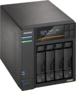 Asustor Lockerstor 4 Gen3 AS6804T 4 Bay NAS, Quad-Core 2.3GHz CPU, Dual USB 4 Ports, Dual 10GbE Ports, Dual 5GbE Ports, 16G ECC RAM DDR5, Four M.2 SSD