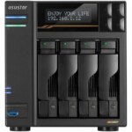 Asustor Lockerstor 4 Gen3 AS6804T 4 Bay NAS, Quad-Core 2.3GHz CPU, Dual USB 4 Ports, Dual 10GbE Ports, Dual 5GbE Ports, 16G ECC RAM DDR5, Four M.2 SSD