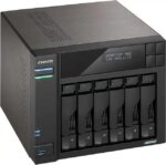 Asustor Lockerstor 6 Gen 2 AS6706T 6 Bay NAS, Quad-Core 2.0GHz, Dual 2.5GbE Ports, 8GB RAM DDR4, Four M.2 SSD Slots (Diskless)