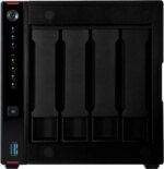 Asustor Nimbustor 4 Gen2 AS5404T 4 Bay NAS, Quad-Core 2.0GHz CPU, Dual 2.5GbE Ports, 4GB DDR4, Four M.2 SSD Slots (Diskless)