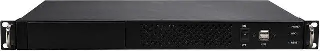 Athena Power RM-1UC138 Black 1U Rackmount Server Case