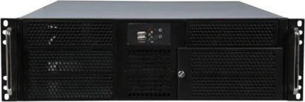 Athena Power RM-3U316465U3 Silver/Black 3U Rackmount Server Case