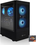 AVGPC Max Gaming PC, AMD Ryzen 5 5600G 6-Core 4.4 GHz Max Boost, AMD Radeon Vega 7 (GPU upgrade ready up to RTX 5070), 16GB 3200MHz DDR4, 1TB M.2 NVMe