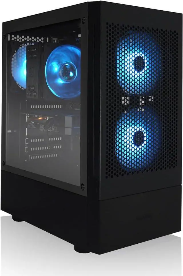 AVGPC Max Gaming PC, AMD Ryzen 5 5600G 6-Core 4.4 GHz Max Boost, AMD Radeon Vega 7 (GPU upgrade ready up to RTX 5070), 16GB 3200MHz DDR4, 1TB M.2 NVMe