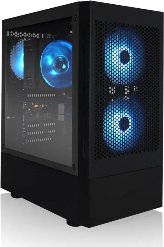 AVGPC Max Gaming PC, AMD Ryzen 5 5600G 6-Core 4.4 GHz Max Boost, AMD Radeon Vega 7 (GPU upgrade ready up to RTX 5070), 16GB 3200MHz DDR4, 1TB M.2 NVMe