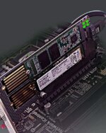 Bailink Dual M.2 PCIE Adapter, M.2 SSD NVME (M Key) & SATA (B Key) Adapter with SATA cable for One M.2 NVMe and One SATA SSD 22110/2280/2260/2242/2230