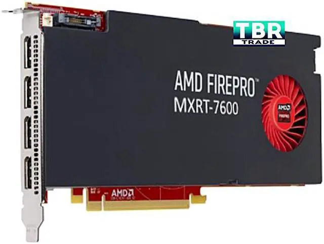 Barco MXRT-7600 8GB AMD Firepro Quad Head PCIe Video Graphic Card Controller (K9306044)High End 3D Display