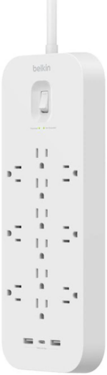 Belkin 12 Outlet Surge Protector + USB-C and USB-A ports SRA007P12TT6