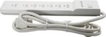 Belkin BE107200-06 7-Outlet Home Office Surge Protector Slim Design 6ft Right Angle Plug 3-Pack