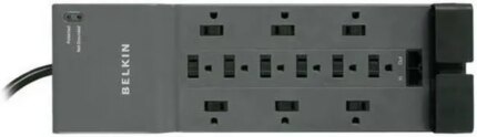 BELKIN BE112234-10 10 Feet 12 Outlets 3996 joules Surge Suppressor with Phone/Modem, RJ45 and Coax Protection