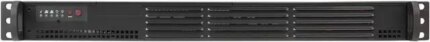 BLACK 1U MINI SC504 CHASSIS W/