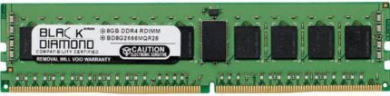 Black Diamond Memory 8GB ECC Registered DDR4 2666 (PC4 21300) Server Memory Model BD8G2666MQR26