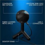 Blue Yeti Condenser Microphone for Gaming, Live Streaming - Black 988-000549